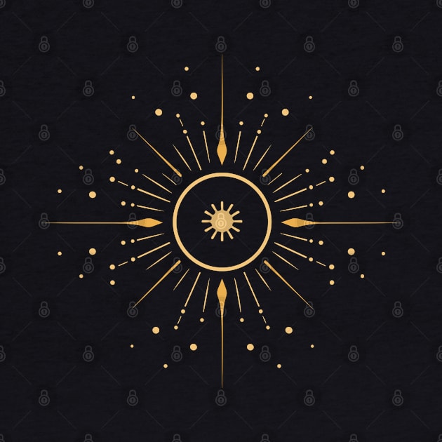 Elegant Supernova, Space Exploration Minimalist Art by Moonfarer